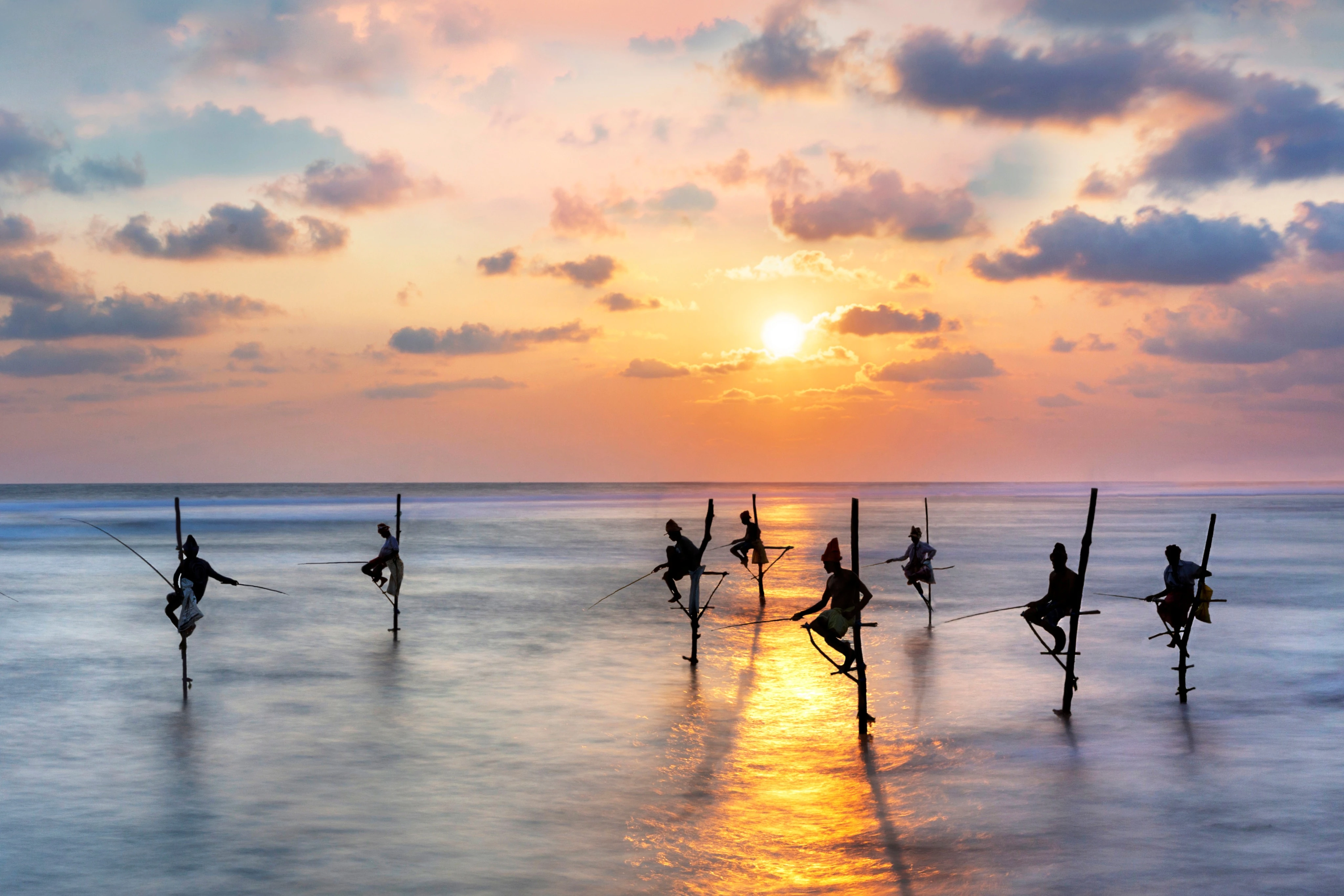 Stilt Fishing in Lanka